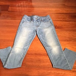 American Eagle Super Stretch skinny jeans.